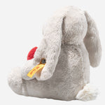 Back view of the Hoppie Love Grey Rabbit 16 cm.