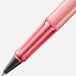 The nib of the LAMY AL-Star Flamingo Pink Special Edition Rollerball Pen.