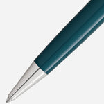 The nib of the Meisterstück Doué Teal Romeo & Juliet Midsize Ballpoint Pen.