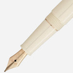 The nib of the Meisterstück Doué Classique Ivory Romeo & Juliet Fountain Pen.