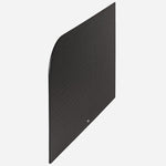 Side view of the Croco-Embossed Black Leather Desk Pad.