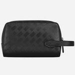 Back view of the Montblanc Extreme 3.0 Black Leather Clutch Wash Bag.