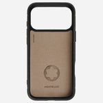 Inside the Extreme 3.0 Khaki Leather 2CC Hardshell Case for iPhone 17 Pro Max.