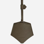 Back view of the Montblanc Grained Khaki Leather Key Holder with Carry Loop.