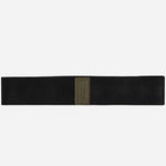 Back view of the Khaki Sartorial Leather 1-Pen Loop with Elastic Strap.