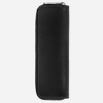 Back View of Meisterstück Black Leather 1-Pen Pouch with Zip by Montblanc.