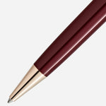 The nib of the Meisterstück Burgundy Red Midsize Ballpoint Pen.