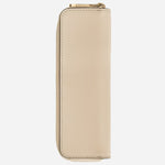 Back view of the Meisterstück Cloudy Beige Leather 1-Pen Pouch with Zip by Montblanc.