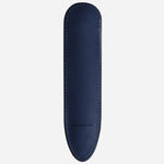 Back view of the Montblanc Meisterstück Ink Blue Leather 1-Pen Sleeve.
