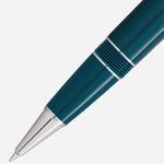 The nib of the Meisterstück LeGrand Teal Romeo & Juliet Rollerball Pen.