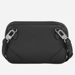 Back view of the Meisterstück Mini Black Leather Cross Body Bag.