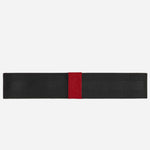 Back view of the Red Sartorial Leather 1-Pen Loop with Elastic Strap.