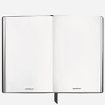 Inside the Small Black Sartorial Leather Notebook with Blank Pages.