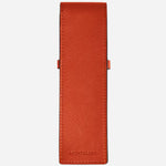 Back View of Tangerine Orange Sartorial Leather Envelope 2-Pen Pouch by Montblanc