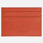 Back view of the Tangerine Sartorial Leather 5CC Card Holder.