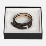 The gift box for the Montblanc Tobacco Sartorial Leather Bracelet with Horseshoe Buckle.