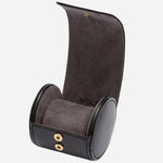 Inside the British Racing Soft Black Leather Single Watch Roll.