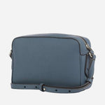 Back view of the Blue-Grey Leather Lenah Cross Body Bag.