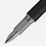 Nib of StarWalker Extreme Doué Black Fountain Pen by Montblanc.