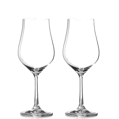 royal scot crystal classic collection pair of white wine glasses