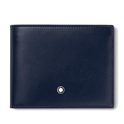 Montblanc Ink Blue Meisterstück 6CC Leather Wallet