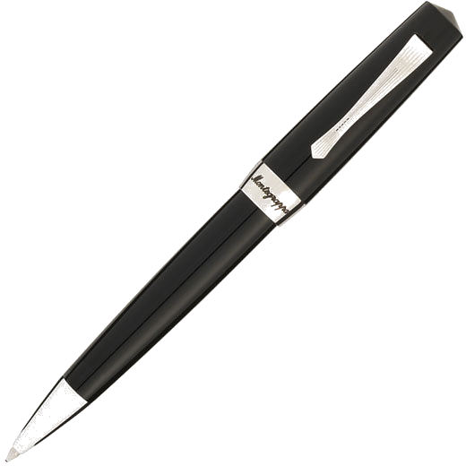 This Jet Black Elmo 02 Ballpoint Pen has been designed by Montegrappa.