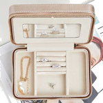 wolf rose gold palermo zip jewellery case lifestyle