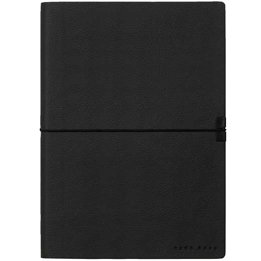 This is the Hugo Boss A5 Black Storyline Blank Notebook.