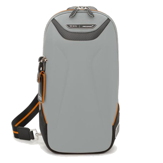 This TUMI McLaren Torque Super Grey Sling Bag is great for taking on travels and has multiple compartments for you to stay organised.