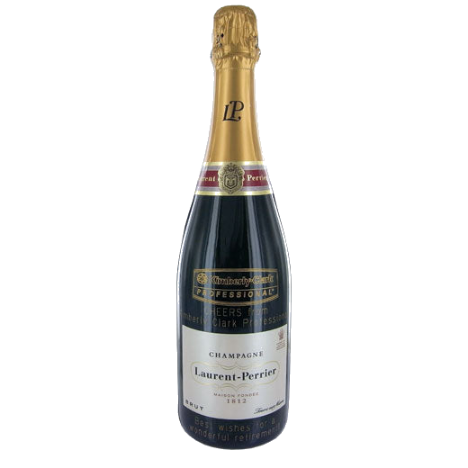 laurent perrier brut kimberly clark celebration bottle engraving logo and block font 8c66cf325b5c827e46605a864ccd8cc7