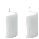 georg jensen mini white parrafin candles pack of 2