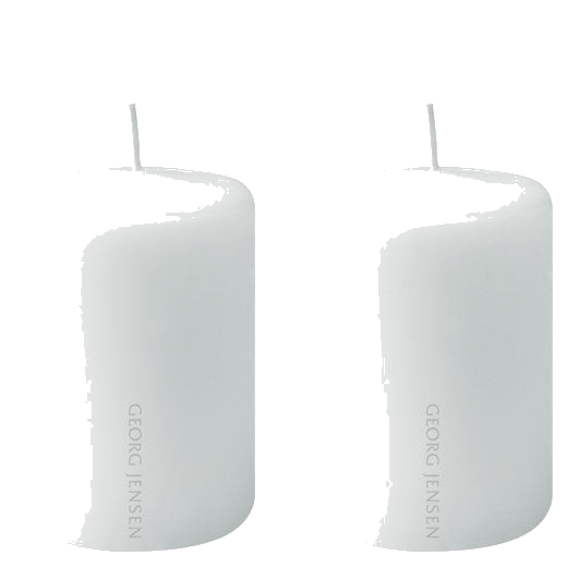 georg jensen mini white parrafin candles pack of 2