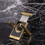 s t dupont paris black gold stand cigar cutter lifestyle