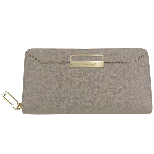 Montblanc ladies purse is made from taupe sartorial leather.
