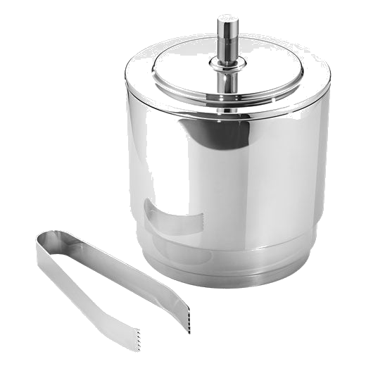 Georg Jenson Manhattan stainless steel ice bucket.