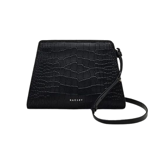 This Glasshouse Black Faux Croc Leather Cross Body Bag by Radley is great for the weekends or evenings as it is quite a dressy bag.