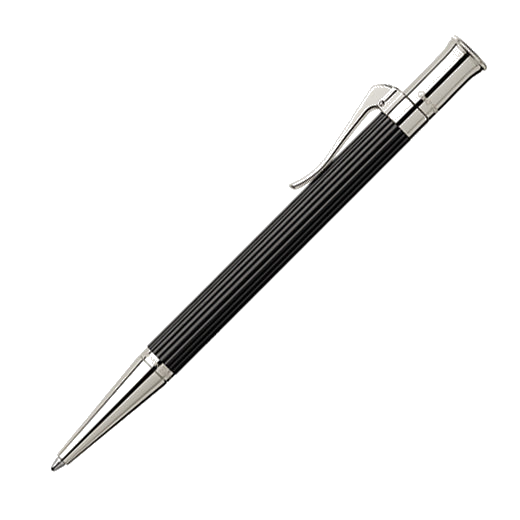 Graf von Faber-Castell Classic Classic Ebony and Platinum Plated Ballpoint Pen.