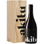 akitu a1 2017 magnum pinot noir with wooden box