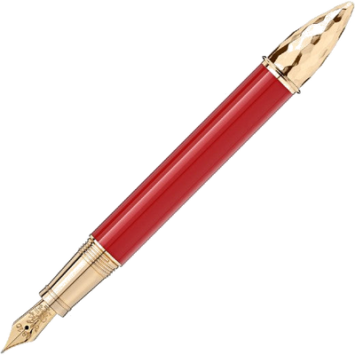montblanc moctezuma i 4810 limited edition patron of art fountain pen cap off