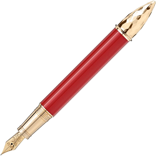 montblanc moctezuma i 4810 limited edition patron of art fountain pen cap off