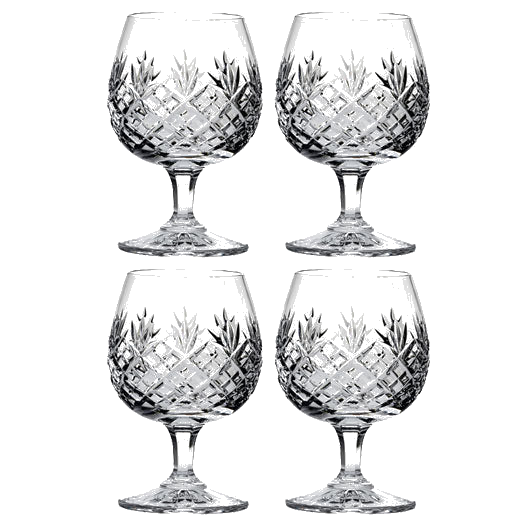 These Edinburgh 4 x 32cl Brandy Glasses have been designed by Royal Scot Crystal.