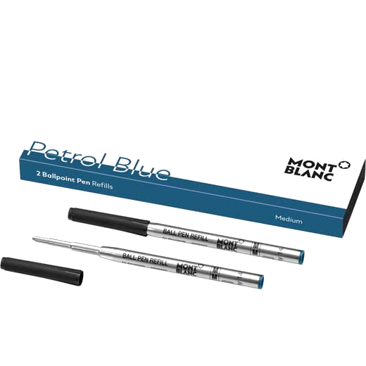 This is the Montblanc Petrol Blue Ballpoint Pen Refill (M).