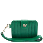wolf 1834 green mimi credit card holder with wristlet