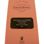 laurent perrier champagne box wedding celebration plaque engraving victoria outline font 534a8d51a8b0ac4b6e7b389021f92fab
