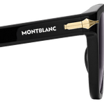 mb black framed sunglasses
