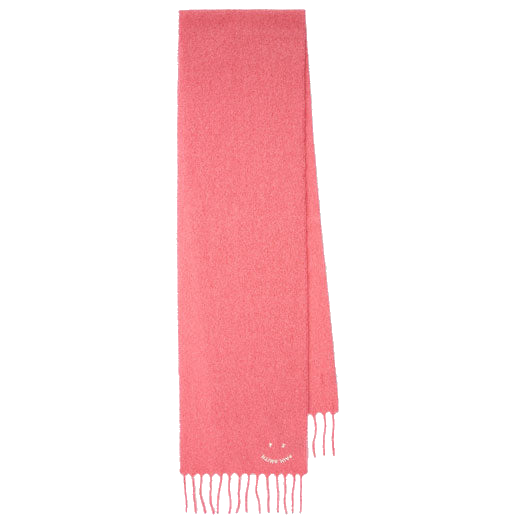 This Women's 'Happy' Alpaca-Blend Pink Scarf has been designed by Paul Smith.