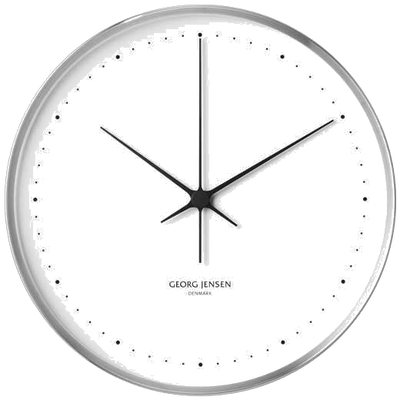 georg jensen 40cm white koppel wall clock
