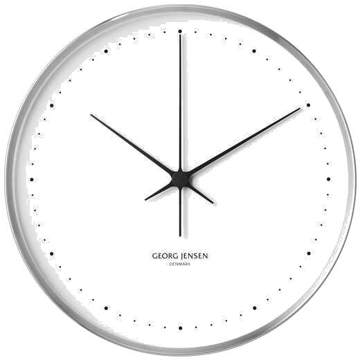 georg jensen 40cm white koppel wall clock
