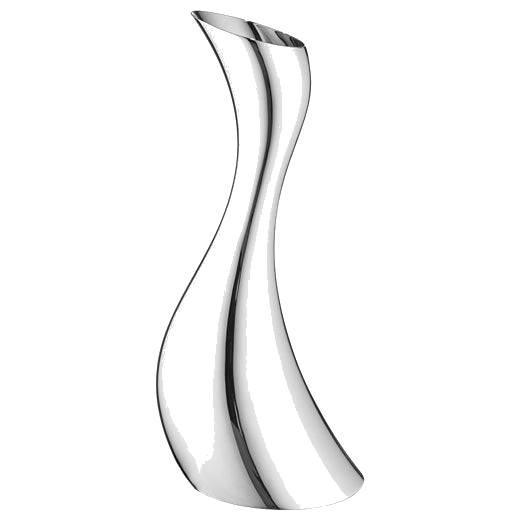 The Georg Jensen Cobra stainless steel pitcher.