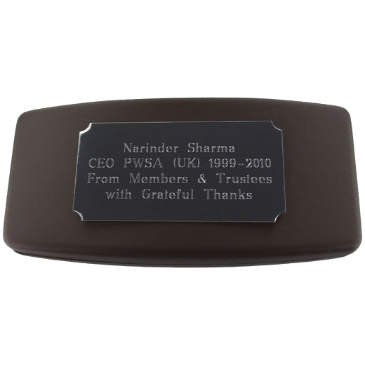 Cross Pen Case with a Plaque Engraving on the top.